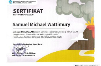 Samuel Michael Wattimury – Seminar Nasional Arkeologi