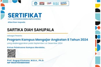 Sartika Diah Sahupala – Peserta Program Kampus Mengajar Angkatan 8