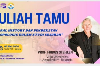 Kuliah Tamu Internasional: “Oral History dan Pendekatan Antropologis dalam Studi Sejarah”